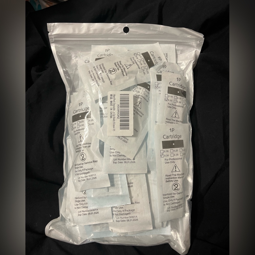 New! disposable 1P 0.30mm permanent makeup cartridge needles 50 count